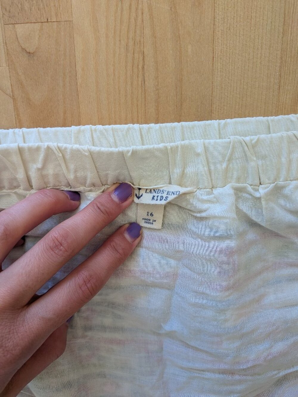 Lands' End Embroidered Skirt size XS - Picture 5 of 9